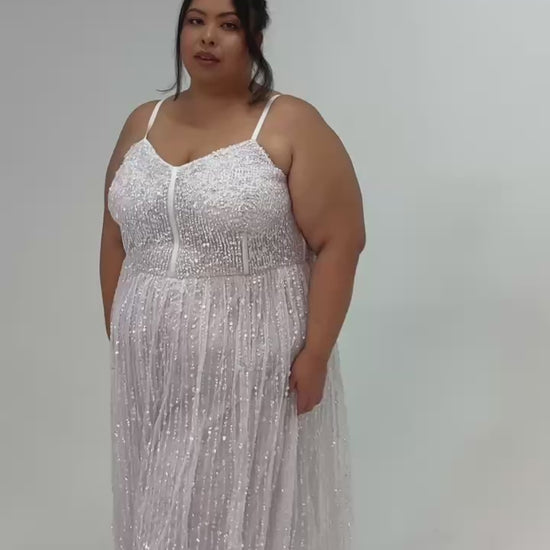 plus-size wedding dress white